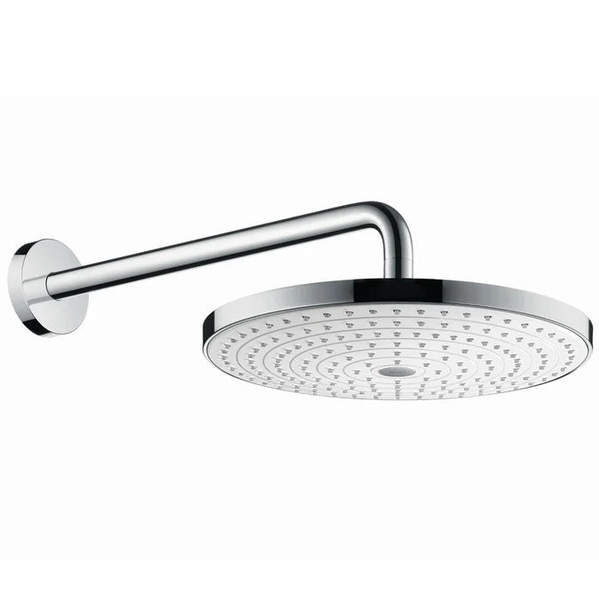 Hansgrohe Raindance Select S 300 2jet White/Chrome Overhead Shower With Shower Arm 390mm