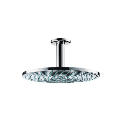 Hansgrohe Raindance S Ecosmart AIR 240mm Chrome Ceiling Mounted Shower Head & 100mm Ceiling Arm