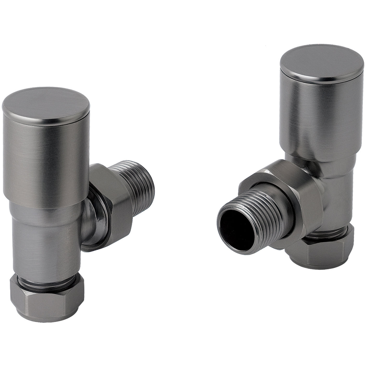 Just Taps Plus Angled Radiator Valve with Pipe and Flange