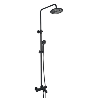 Just Taps Plus Vos Thermostatic Bar Valve with 3 Outlets, Adjustable Riser And Multifunction Shower Handle