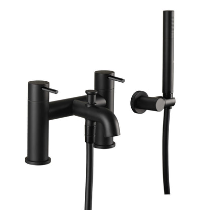 Just Taps Plus Vos Deck Mounted Bath Shower Mixer with Kit