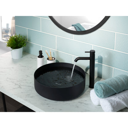 Just Taps Plus Vos Stainless Steel Counter Top Basin with Unslotted Click Clack Waste