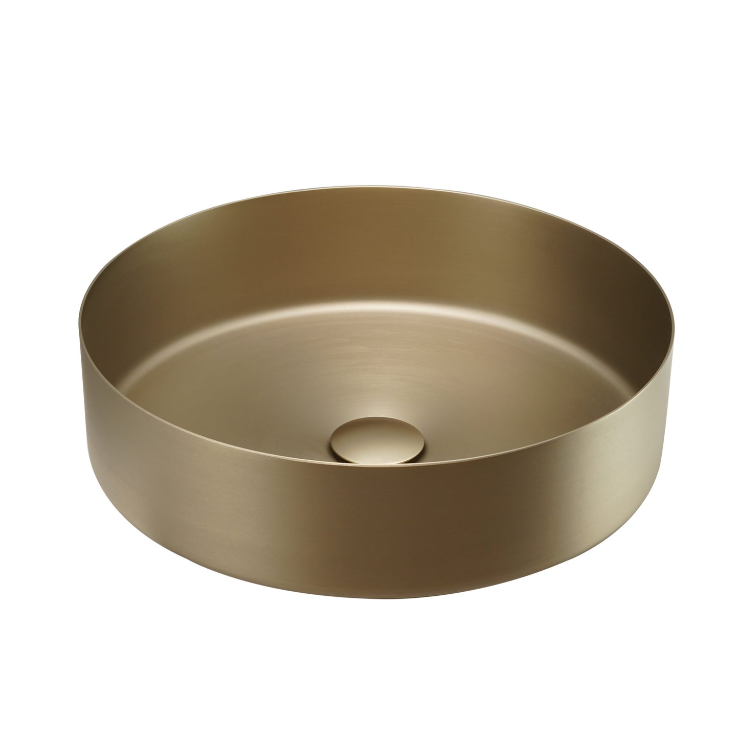 Just Taps Plus Vos Stainless Steel Counter Top Basin with Unslotted Click Clack Waste