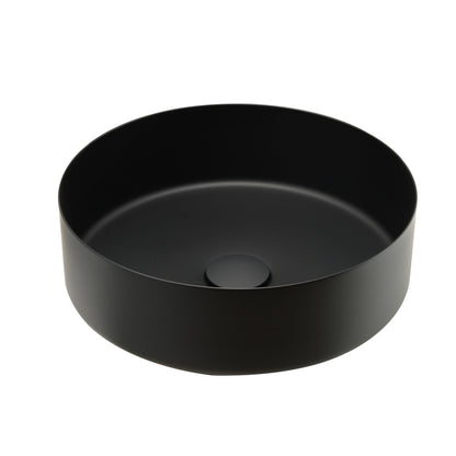 Just Taps Plus Vos Stainless Steel Counter Top Basin with Unslotted Click Clack Waste