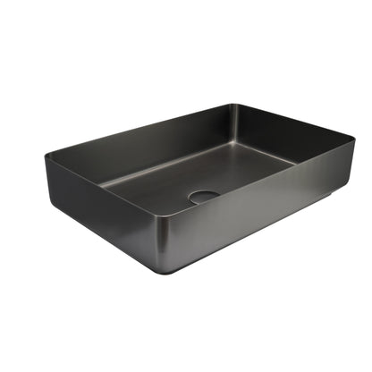 Just Taps Plus Vos Grade 316 Stainless Steel Counter Top Basin with Unslotted Click Clack Waste