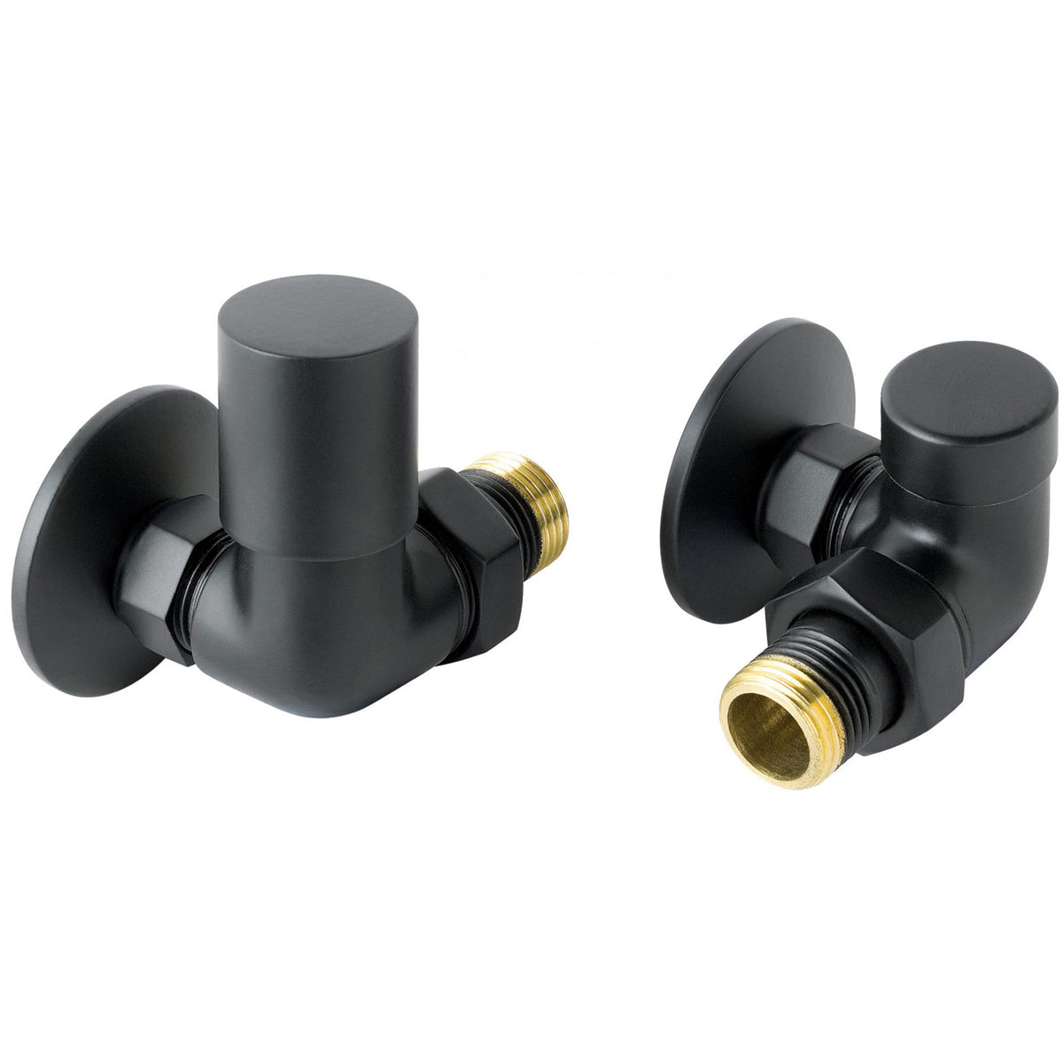 Just Taps Plus VOS Corner Radiator Valve with Pipe and Flange