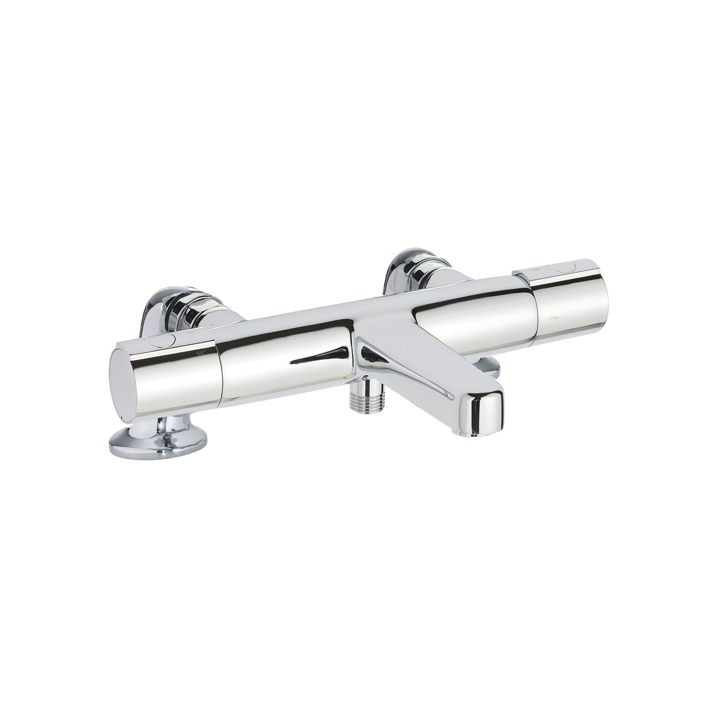 Just Taps Plus Hugo Deck Mounted Thermostatic Bath Shower Mixer