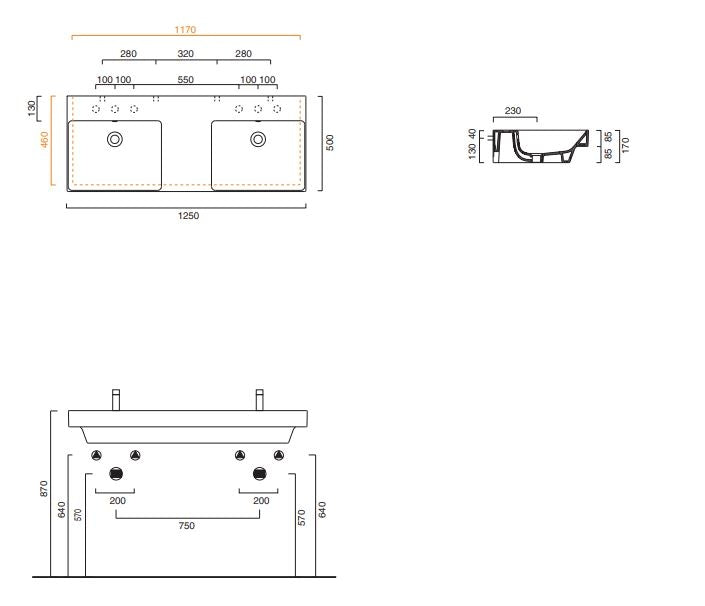 Elevate Your Space With Catalano Zero 125 Double-sink Basin