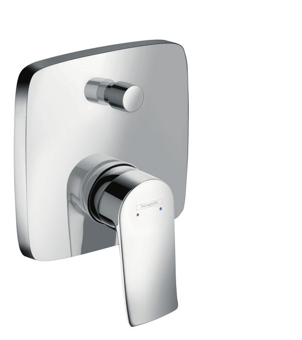 Hansgrohe Metris Chrome Square Concealed Manual Shower Valve With Diverter