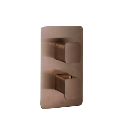 Just Taps Plus HIX Thermostatic 2 Outlet Concealed Shower Valve
