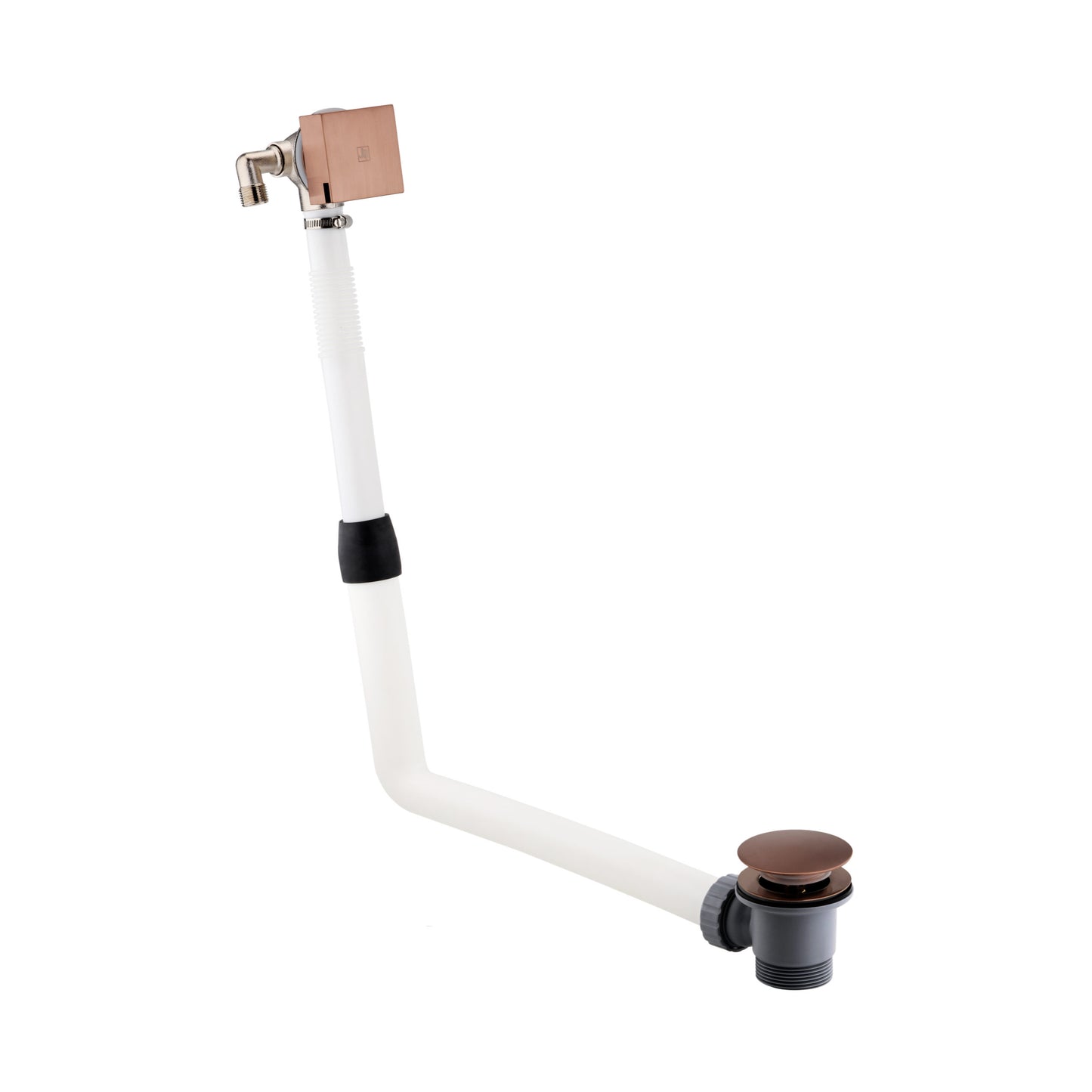 Just Taps Plus HIX Extended Exofil Click Clack Bath Waste Brushed Bronze