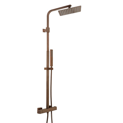 Just Taps Plus HIX Thermostatic 2 Outlets Bar Valve, Adjustable Riser and Multifunctional Shower Handle