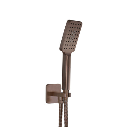 Just Taps Plus HIX Square Water Outlet with Holder, Hoase and Hand Shower