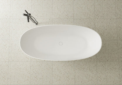 Luxe Stirling 1500 Oval Freestanding Solid Surface Bath