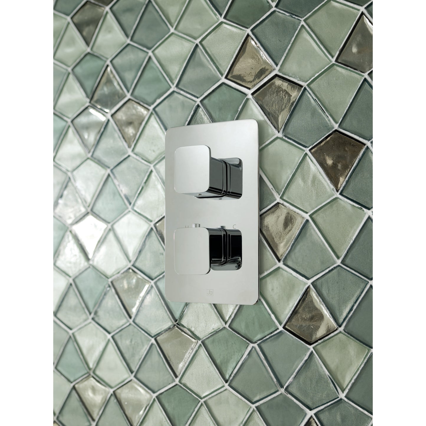 Just Taps Plus HIX Thermostatic 2 Outlet Concealed Shower Valve