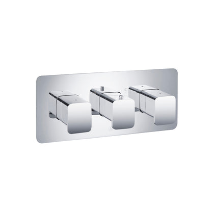 Just Taps Plus HIX Thermostatic Concealed 2 Outlet Shower Valve