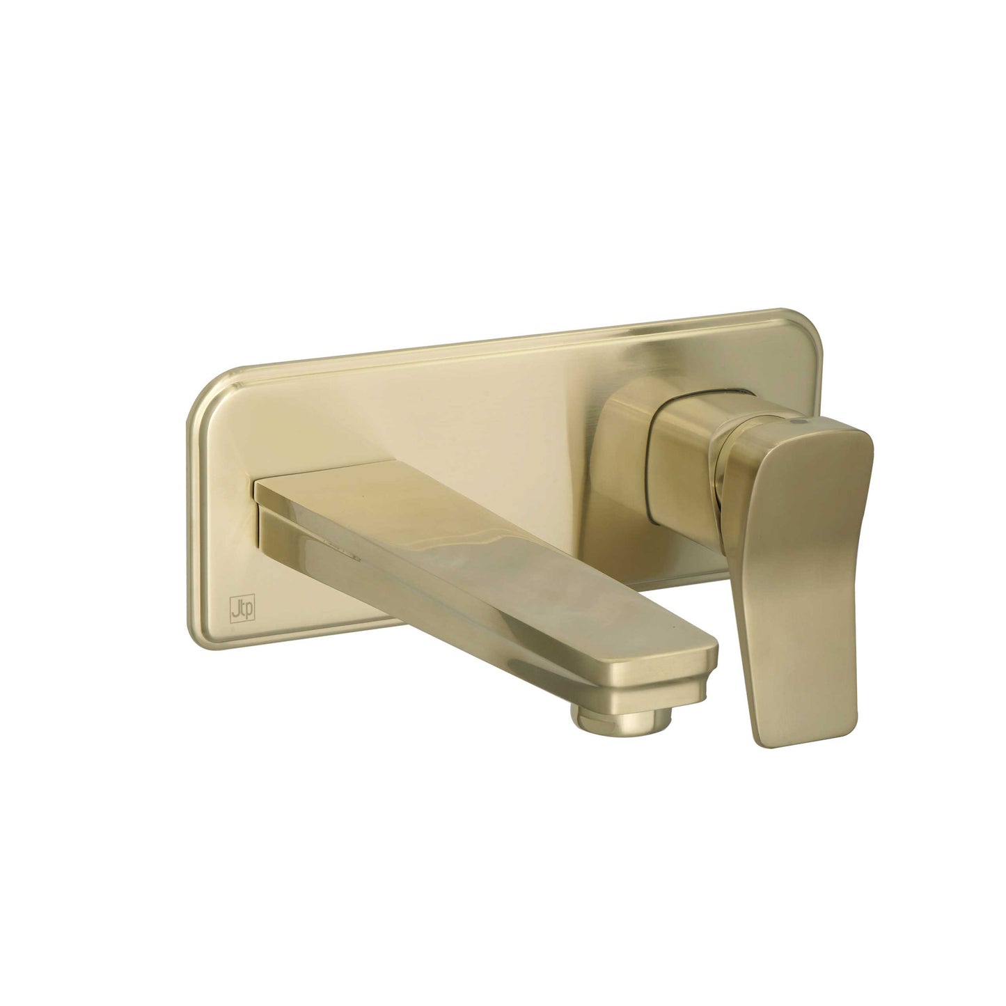 Just Taps Plus HIX Singler Lever Wall Mounted Basin Mixer (both plates included)