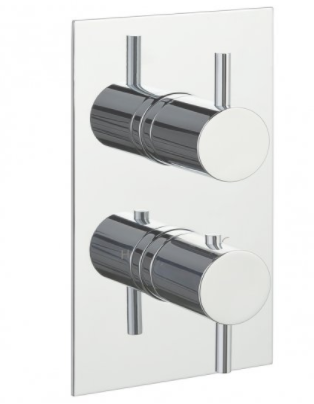 Just Taps Fonti Thermostatic Concealed 3 Outlet Shower Valve