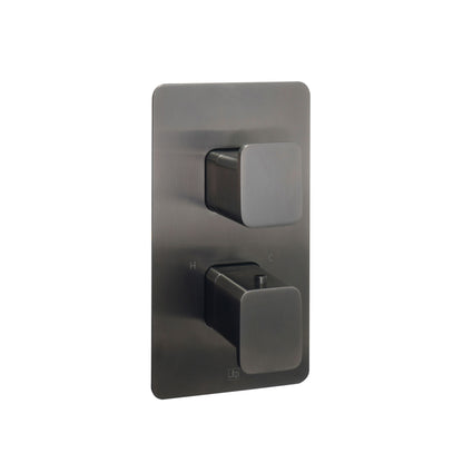Just Taps Plus HIX Thermostatic 2 Outlet Concealed Shower Valve
