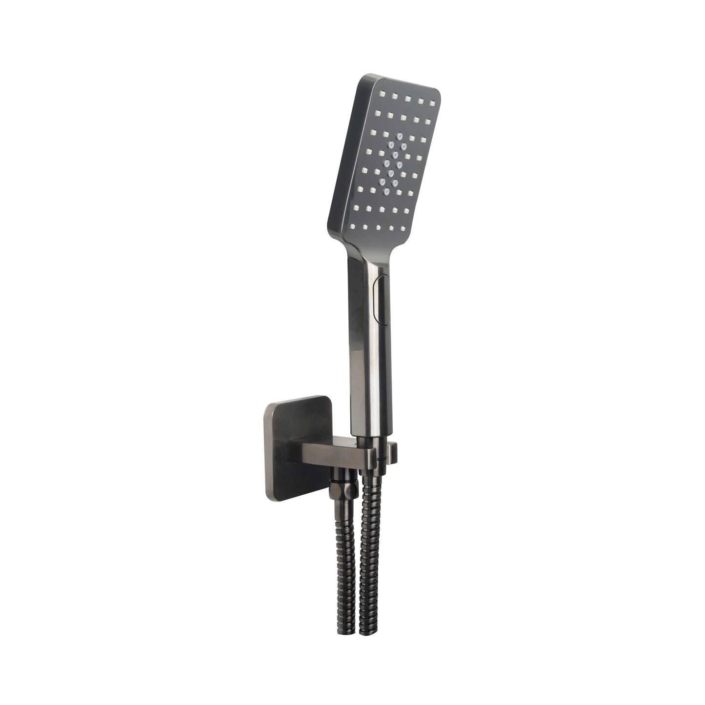 Just Taps Plus HIX Square Water Outlet with Holder, Hoase and Hand Shower