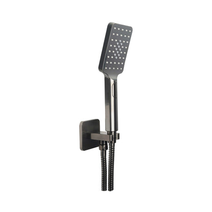 Just Taps Plus HIX Square Water Outlet with Holder, Hoase and Hand Shower