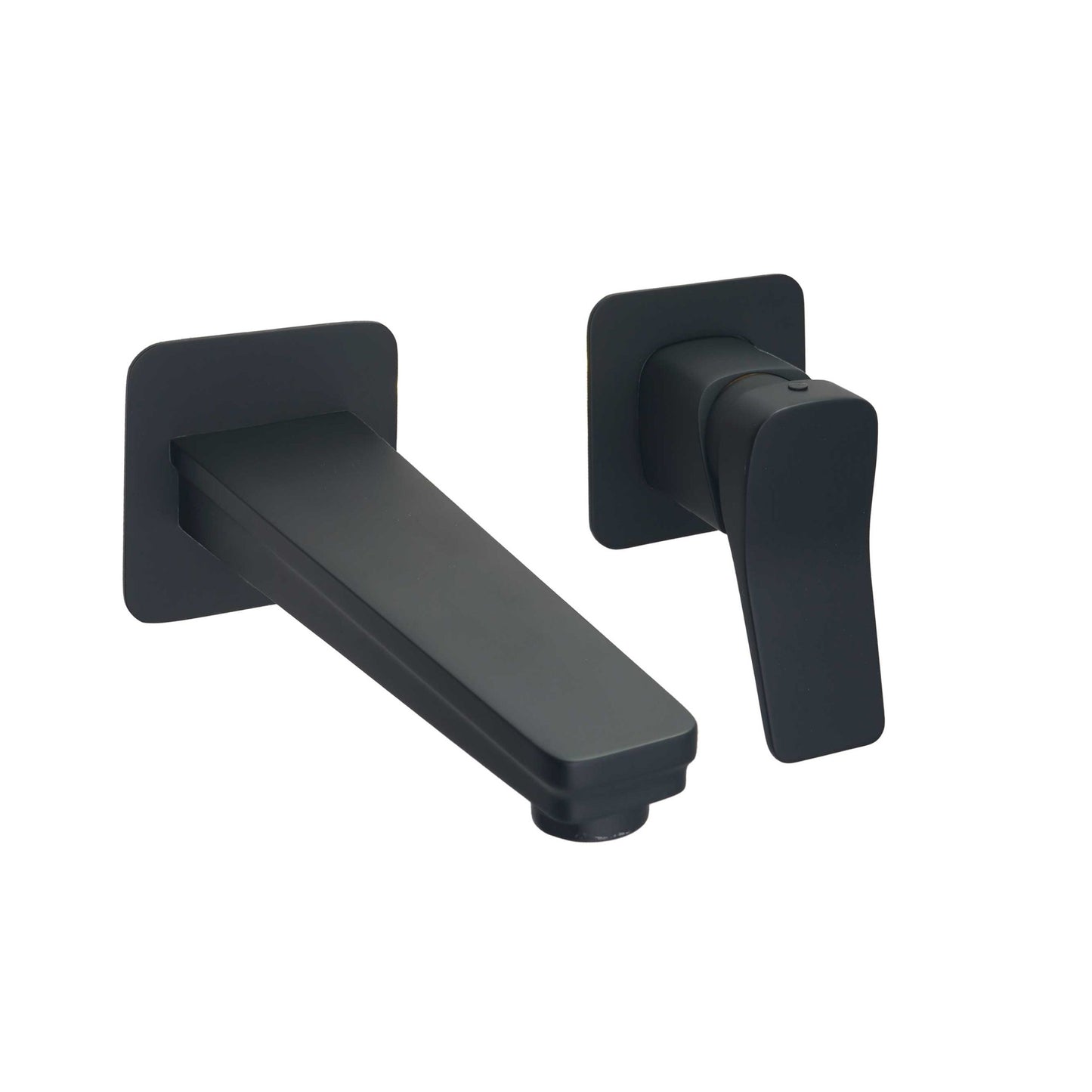 Just Taps Plus HIX Singler Lever Wall Mounted Basin Mixer (both plates included)