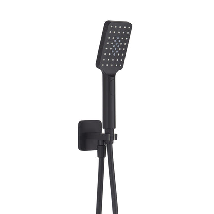 Just Taps Plus HIX Square Water Outlet with Holder, Hoase and Hand Shower