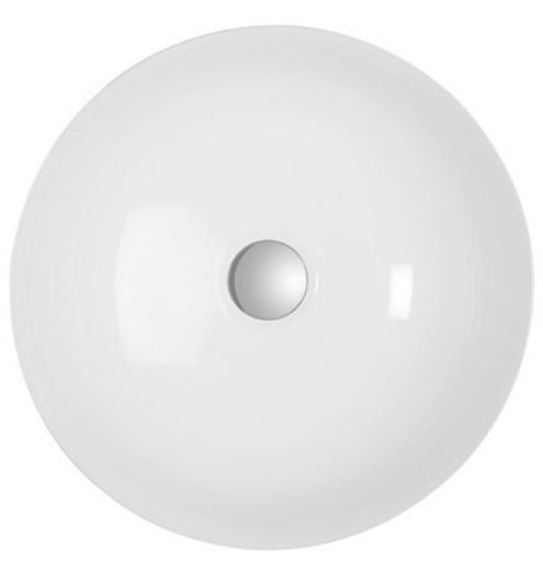 Circus 390mm Round Countertop Basin w/ 1 Tap Hole - White