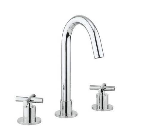 Crosswater MPRO Crosshead Basin 3 Hole Set Chrome
