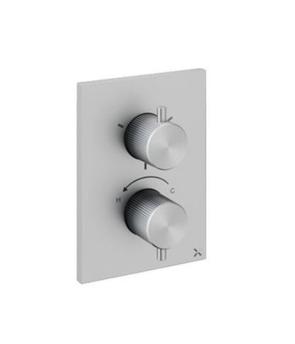 Crosswater 3ONE6 Shower Trim Set With 3 Outlet Brushed Steel