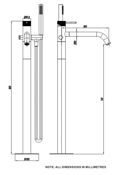 Crosswater 3ONE6 Bath Shower Mixer Slate