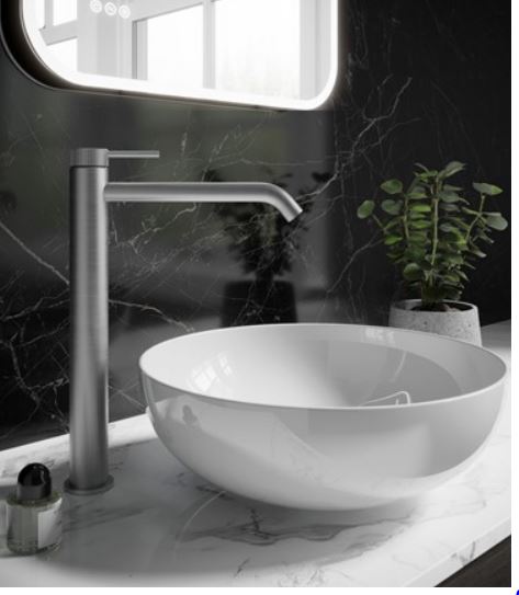 3ONE6 Tall 311mm Deck Mounted Basin Mixer w/ 1 Tap Hole