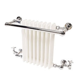 Coln 510 x 680mm Chrome Traditional Heated Towel Rail