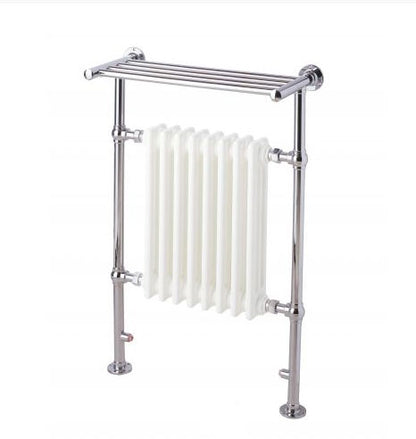 Leadon 940 x 700mm Chrome Traditional Heated Towel Rail