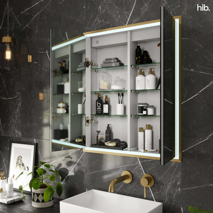 HIB Vanquish 1400mm Mirrored Cabinet with Trimset