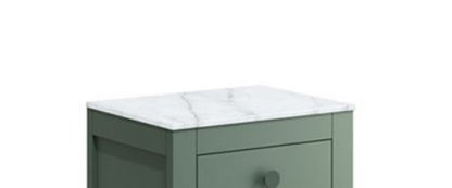 Crosswater 485mm Carrara Effect Worktop