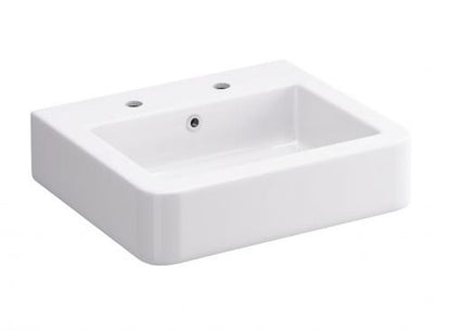Essentials Flite Suburb 530mm Basin 2 Tap Hole