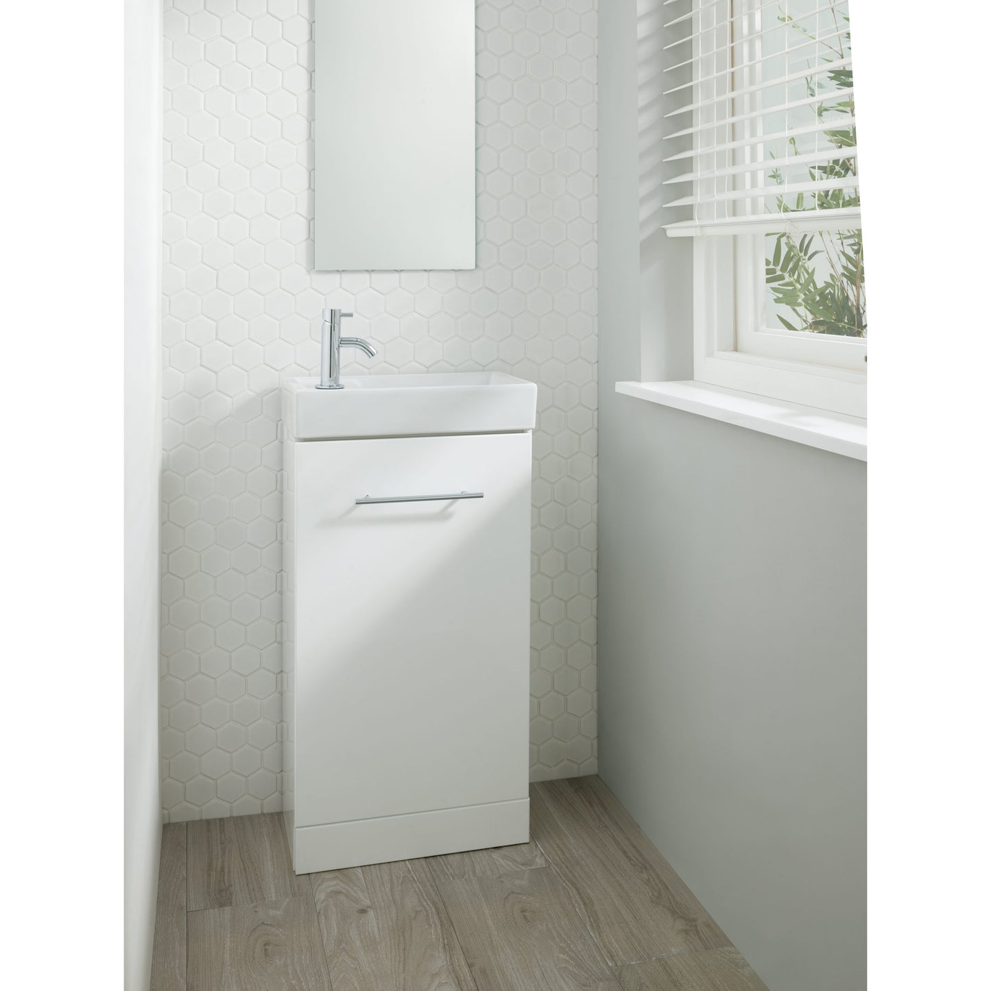 Just Taps Plus Florence Mini Single Lever Basin Mixer without Pop Up Waste
