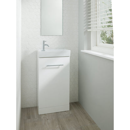 Just Taps Plus Florence Mini Single Lever Basin Mixer without Pop Up Waste