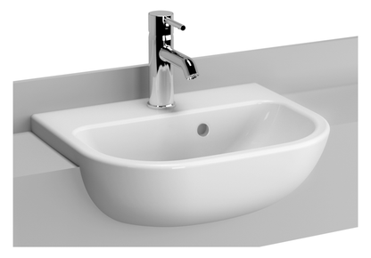 Vitra S20 450 x 355 w/ 1 Tap Hole Semi-Recessed Basin