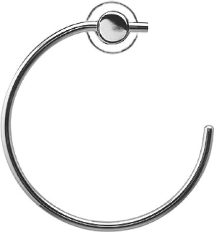 Duravit D-Code Wall Mounted Towel ring in Chrome Finish