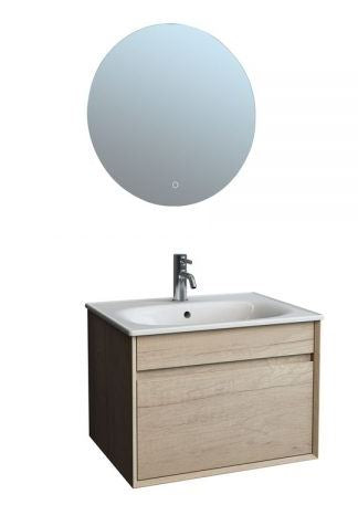 Essentials Alma 600mm Slimline 1th Ceramic Basin