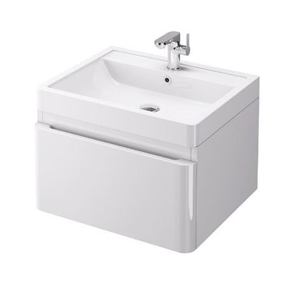 Essentials Flite 600x480mm Wall Unit, White Gloss (No Basin)