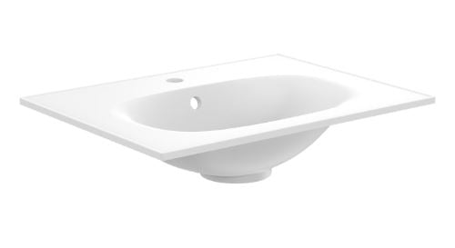 Crosswater Vergo 600mm Cast Mineral No Tap Hole Basin