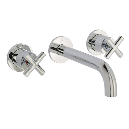 Just Taps Plus Solex 3 Hole Wall Mounted Basin Mixer