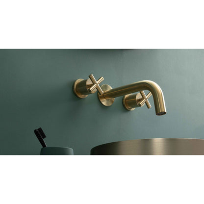 Just Taps Plus Solex 3 Hole Wall Mounted Basin Mixer
