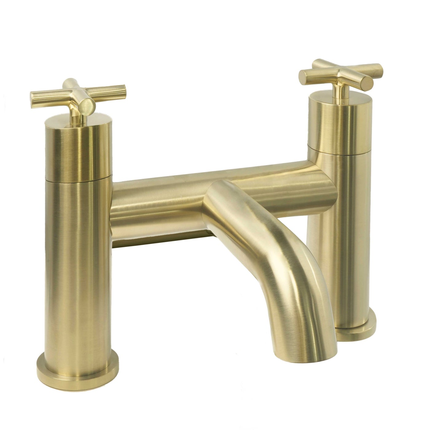 Just Taps Plus Solex Deck Mounted Bath Filler Brushed Brass