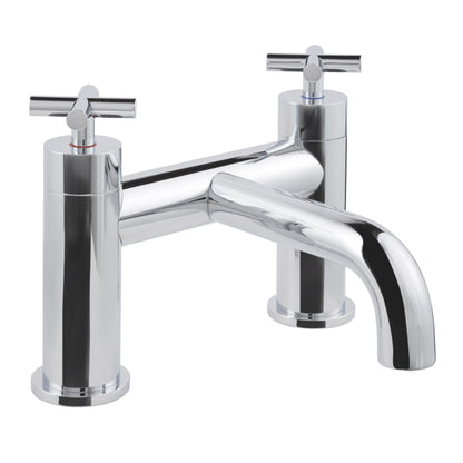 Just Taps Plus Solex Deck Mounted Bath Filler Brushed Brass