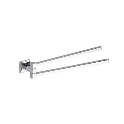 Bathroom Origins Colorado Chrome Double Swing Towel Rail 360mm