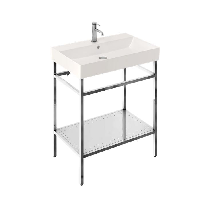 Frame Polished Stainless steel Stand For 700mm Basin